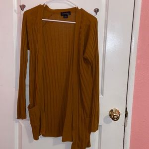 Mustard color cardigan